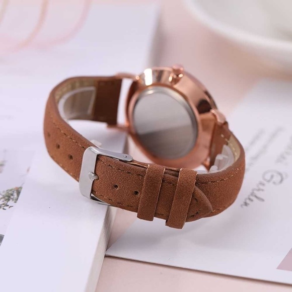 *BERONIA* Simple Brown Quartz Fashion Watch - Picture 3 of 5
